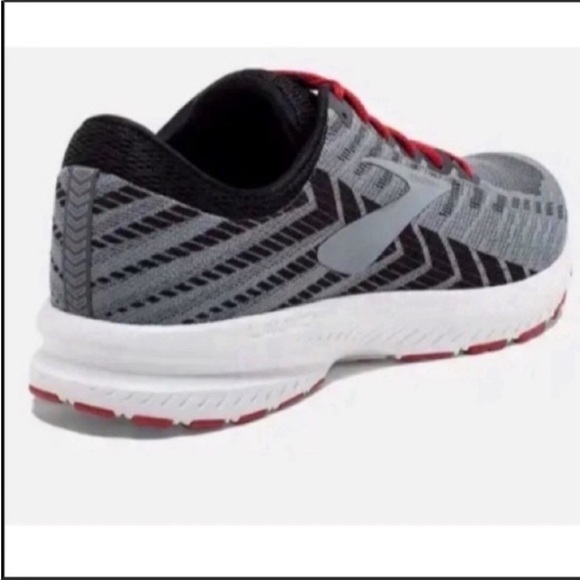 Brooks Launch 6 Mens Running Shoes Grey Black‎ Red Sneakers Shoes 8.5 Athletic Brooks Launch 6 Gray Red Running Shoes Men Size 8.5D  main image 2